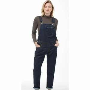 Levi's Heritage Dark Wash Cropped Overalls Small